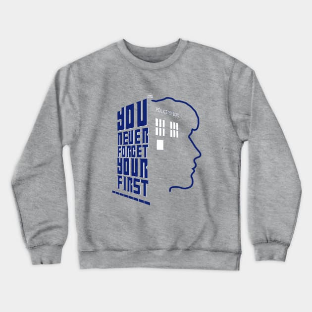 You Never Forget Your First - Doctor Who 8 Paul McGann Crewneck Sweatshirt by jadbean